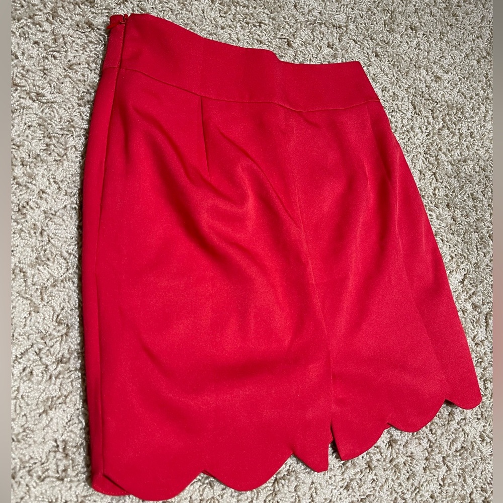 Red skirt